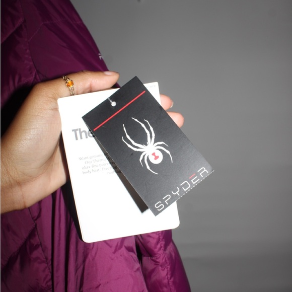 Spyder Women's Purple Puffer Jacket - Picture 5 of 7